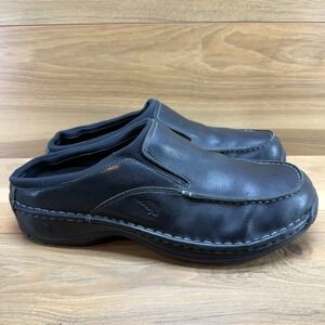 REDWINGS Leather Mule Slides Mens 13 EEEE Black Slip On Moc Toe Comfort